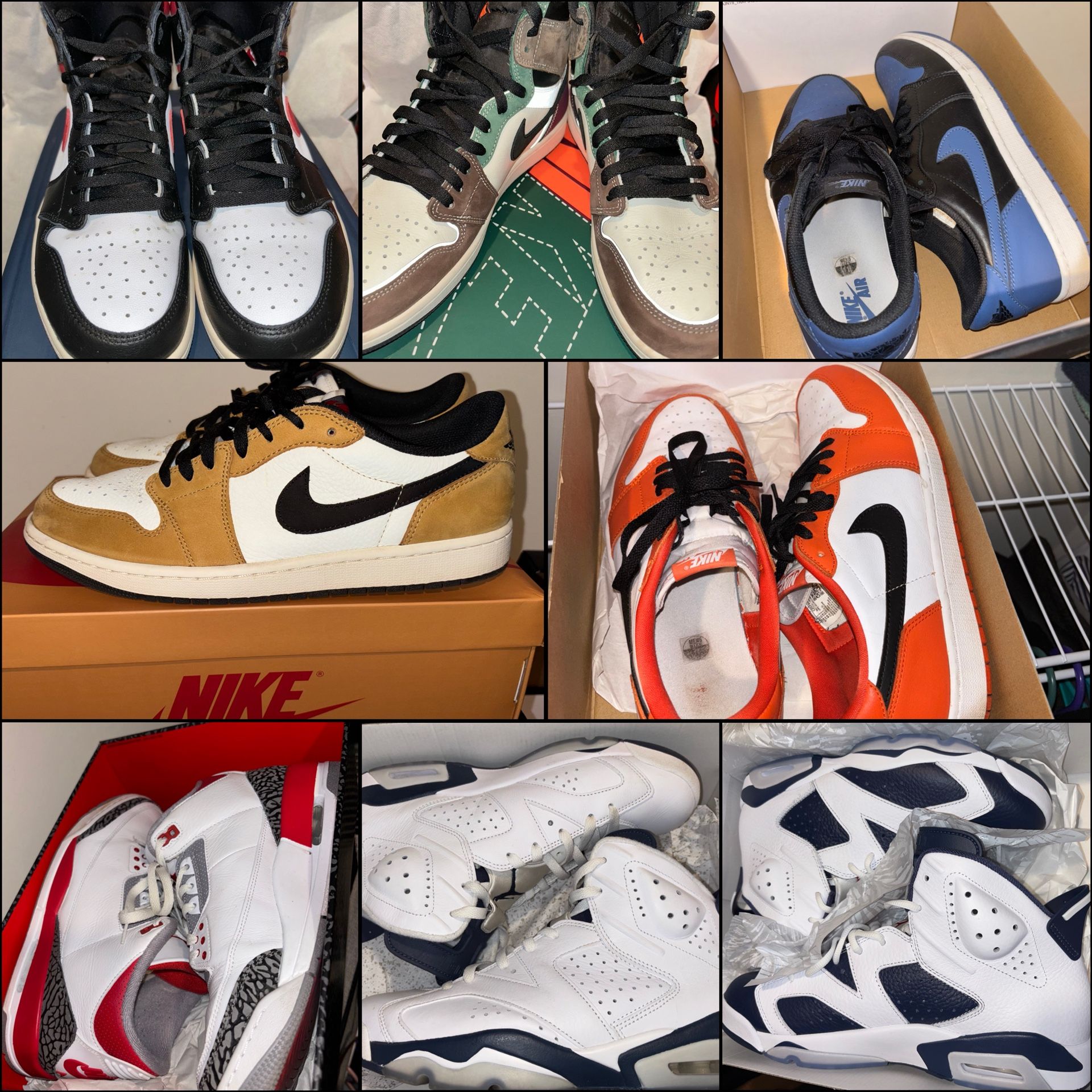 Lot Of Retro Jordan's Men Sizes 11-12