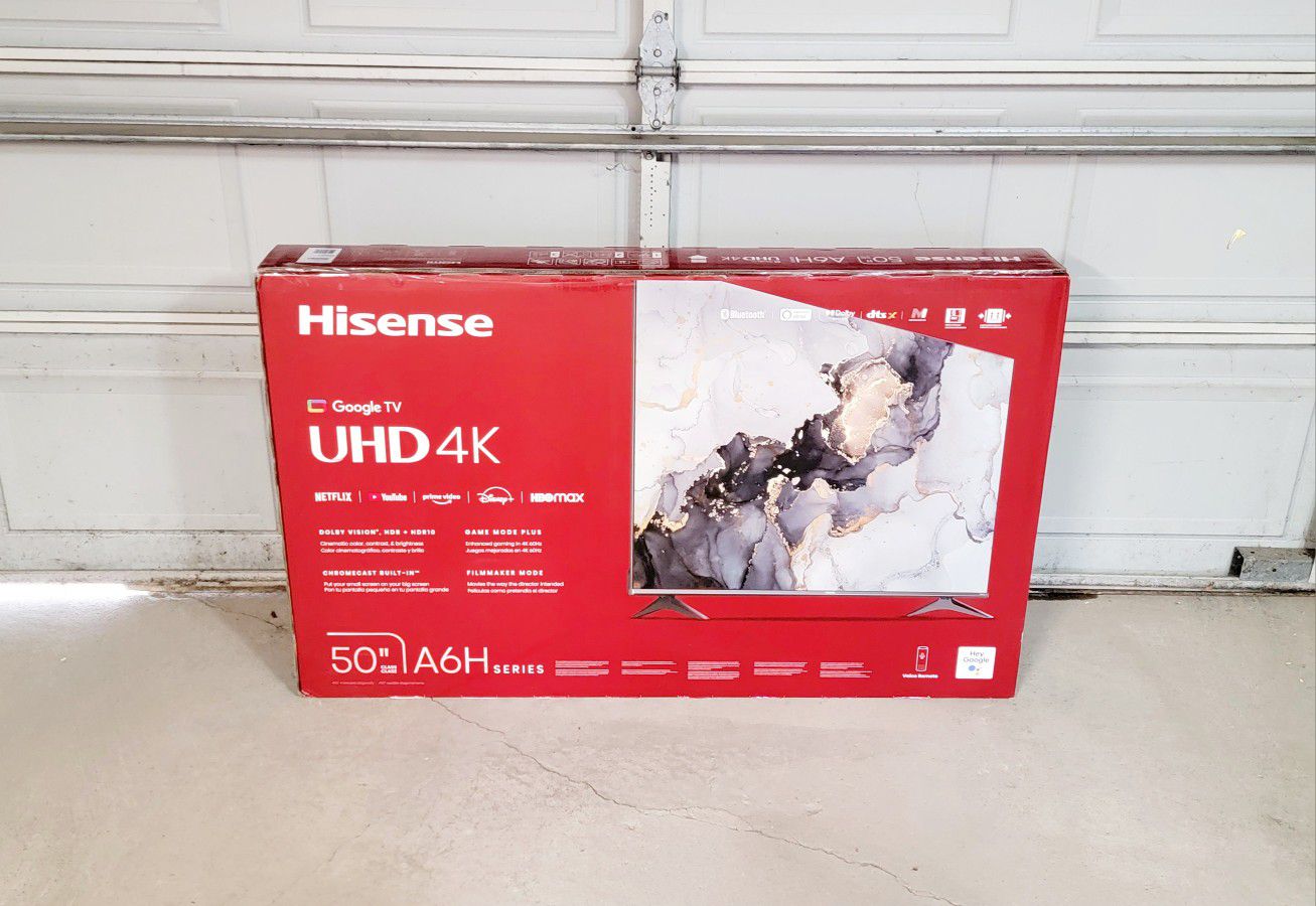 Hisense 50" 4K UHD Smart Google TV [50A6H] - NEW! 🔥