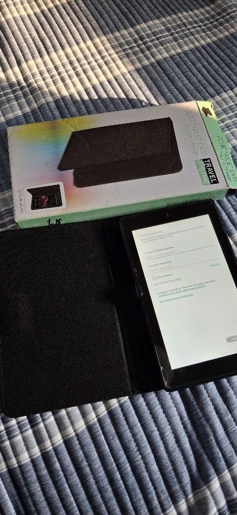 Amazon Fire 7 Inch Tablet With Case