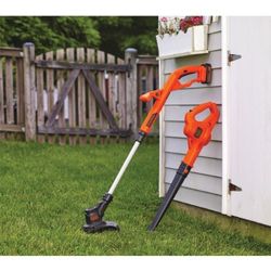 Black+decker 20-volt Max Lithium 10 And String Trimmer And Edger, Hard Surface Sweeper And 2-battery Combo Kit