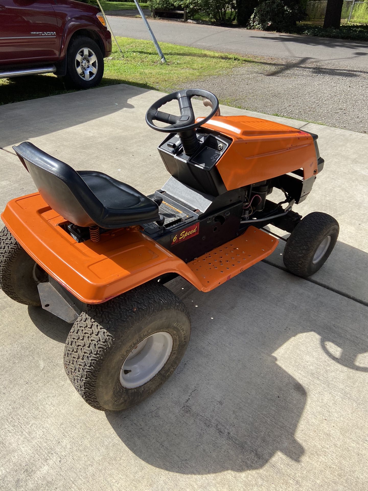 Go cart lawn mower