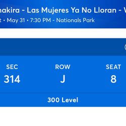 Shakira Tickets Washington DC