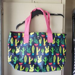 Dabney Lee Large Storage Tote. Zipper Closure