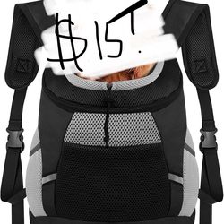 PetAmi Dog Front Carrier Backpack, Adjustable Dog Pet Cat Chest Carrier Backpack, Ventilated Dog Carrier For Hiking Camping Travel, Small Medium Dog P