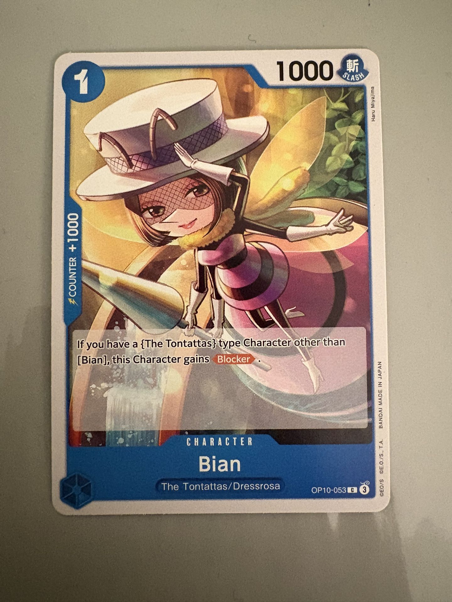 OP10 -053 Bian Character Card