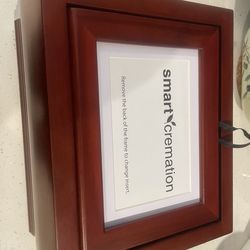 Wood cremation box New  10.5x8x12