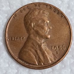 1956 D  PENNY W ERRORS