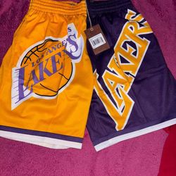 Los Angeles lakers shorts