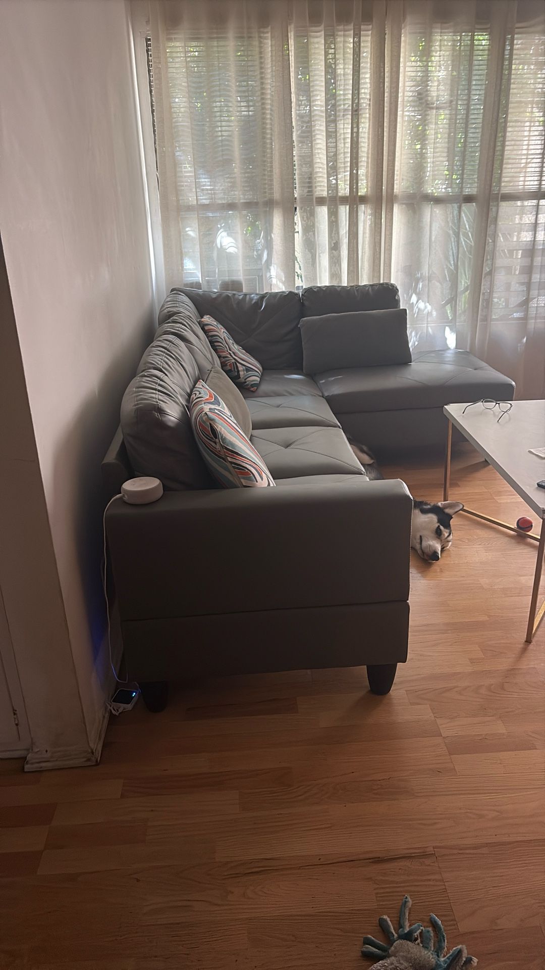 Gray 2 Pc Couch Practically New!!