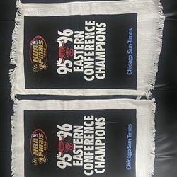 1995-96 Chicago Bulls NBA Finals Fan Team Towel Eastern Conference Champions Lot of 10