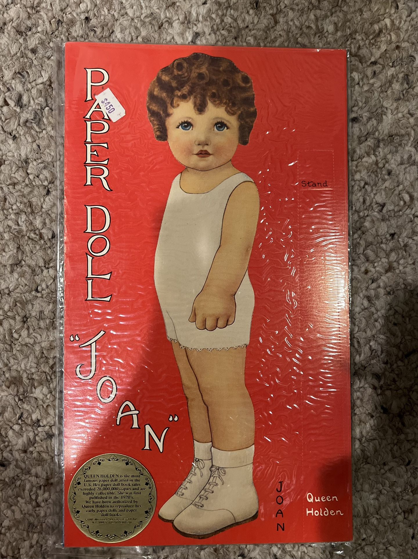 New in sealed package VINTAGE Queen Holden paper dolls Bobby & Joan