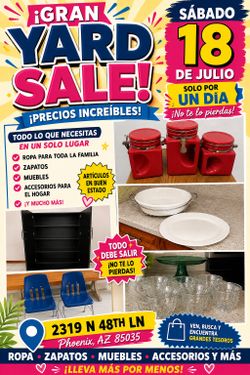 Moving sale