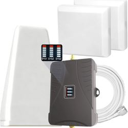 Cell Phone Signal Booster for Band 5/12/13/17,Boost 5G 4G LTE 3G Data for All U.S. Carriers, FCC App
