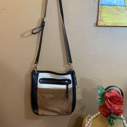 The Sak Laurel Colorblock Leather Shoulder Messenger Bag