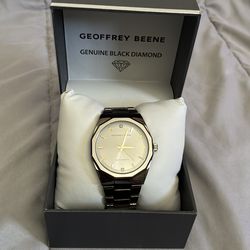 Geoffrey Beene stainless steel essential watch
