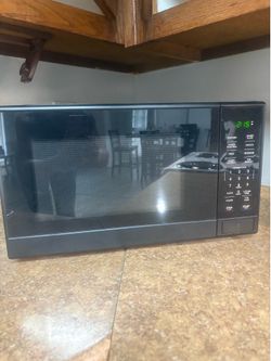Microwave & Living room Decor