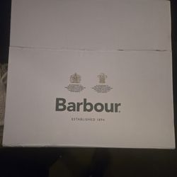 Barbour Grey cable knit scarf