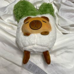 Green Onion Capybara Plush