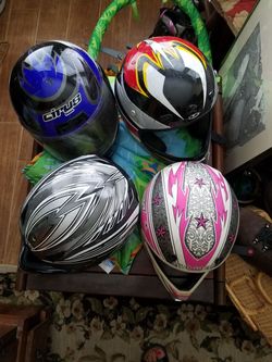 Motorcross, 4 wheeler , helmets sz S & M