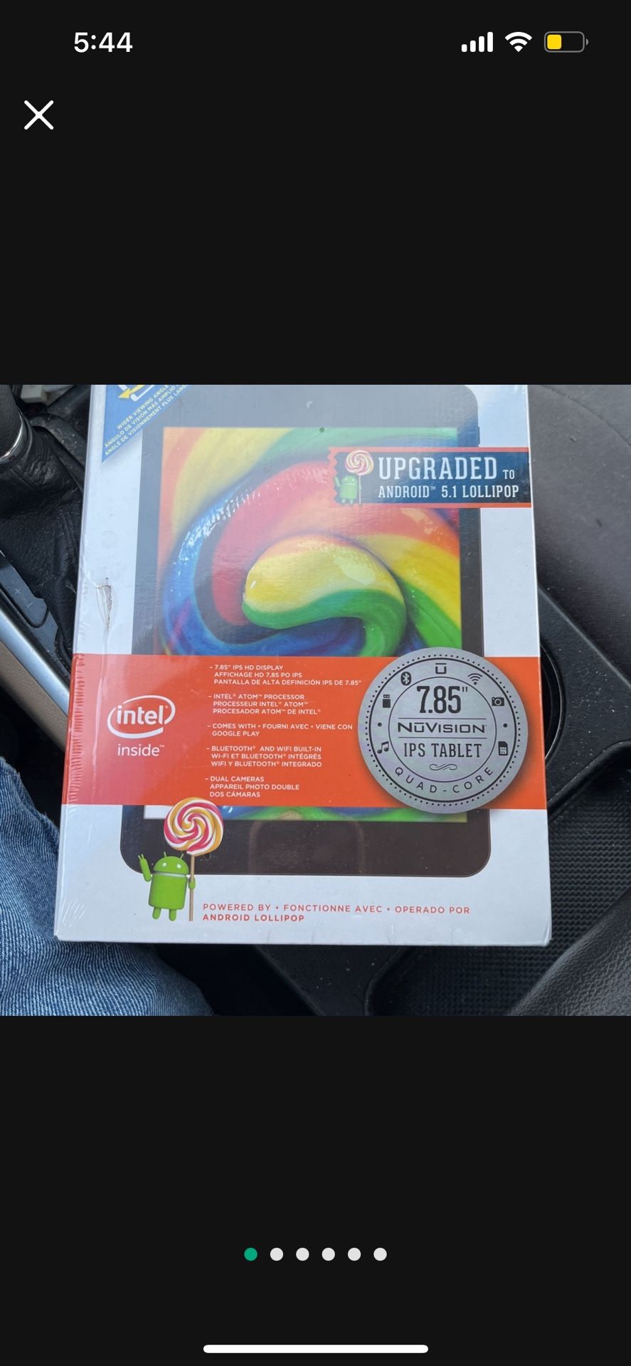 NU VISION  Android Tablet 7.85 Inch Screen 16 Gb Model  # TM785A520L  