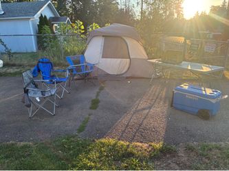 Complete Camping Package – Tent, Chairs, Table, Cooler & Camp Stove – Ready to Go!