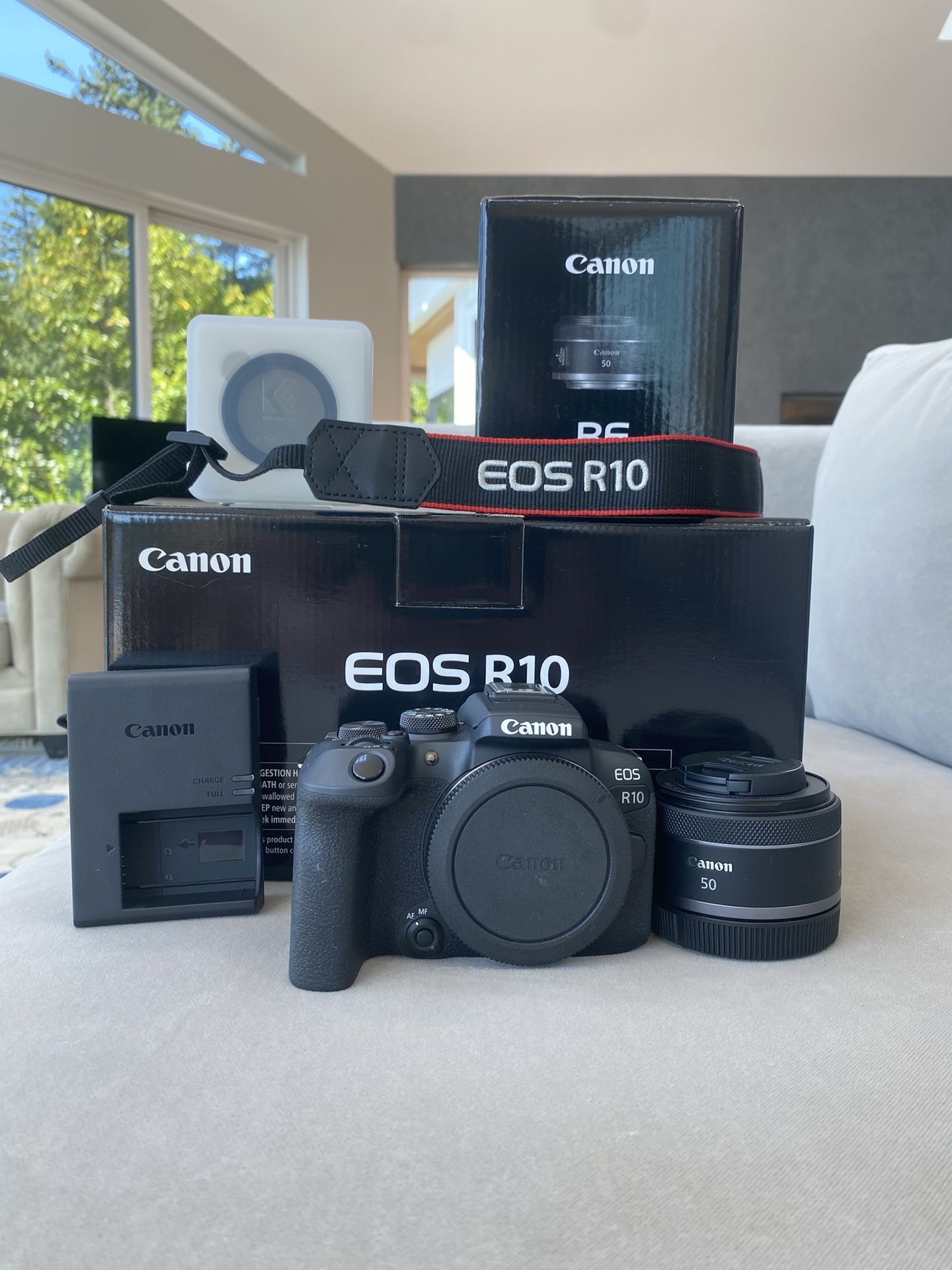 Canon R10 with 50mm F1.8 and ND Filter