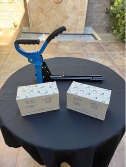 Manual stick carton stapler - 5/8 & 3/4”