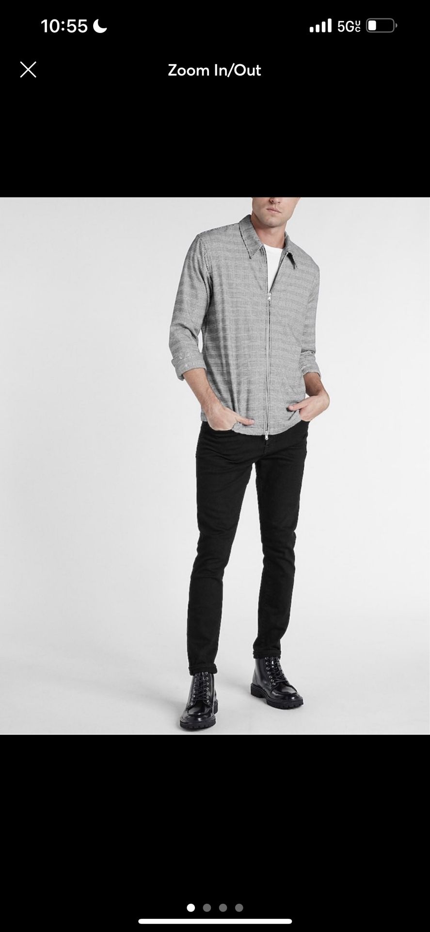 Express Plaid Flannel Jacket Size M