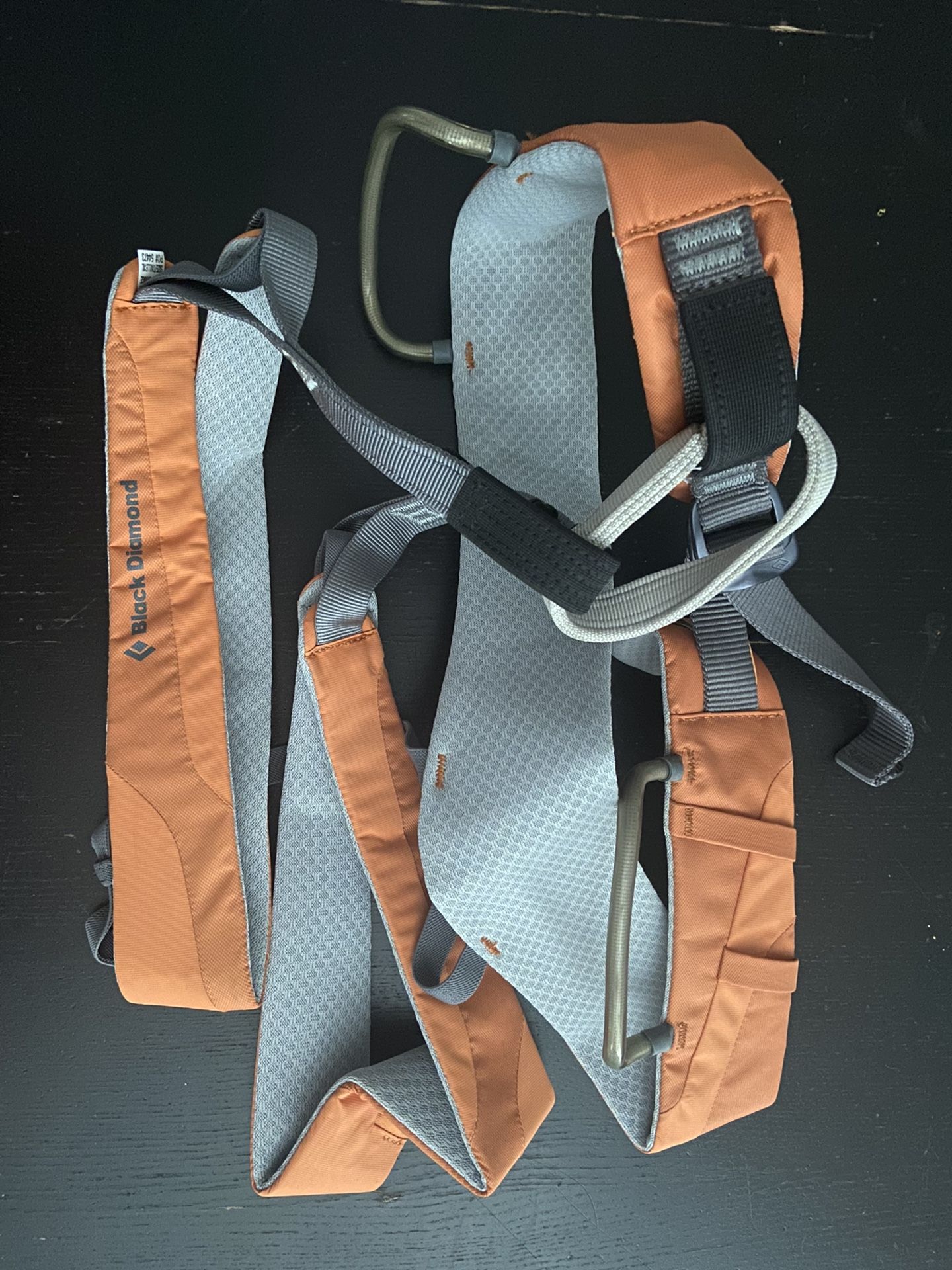 Black Diamond Rock Climbing Harness (XL) And Carabiners