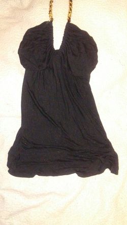 Sparkle gold halter dress or top