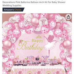Ballerina birthday supplies