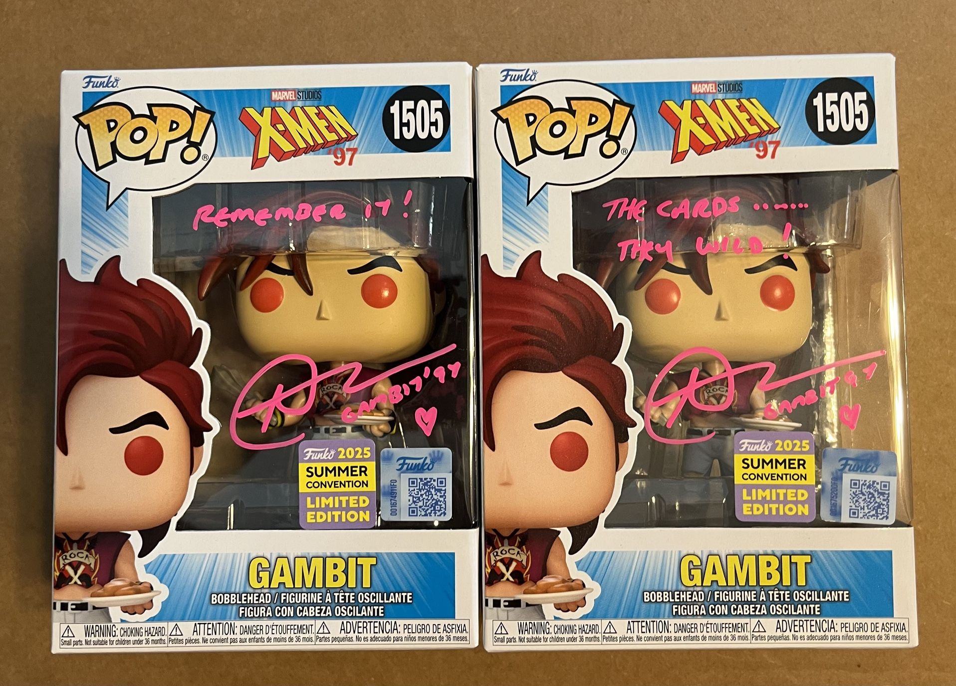 Funko Pop! X-MEN ‘97 Gambit 1505 SIGNED AJ LOCASCIO - NEW