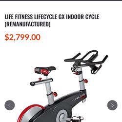 Life Fitness Life Cycle Gx Indoor Cycle