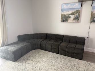 Charcoal Gray L-Sectional