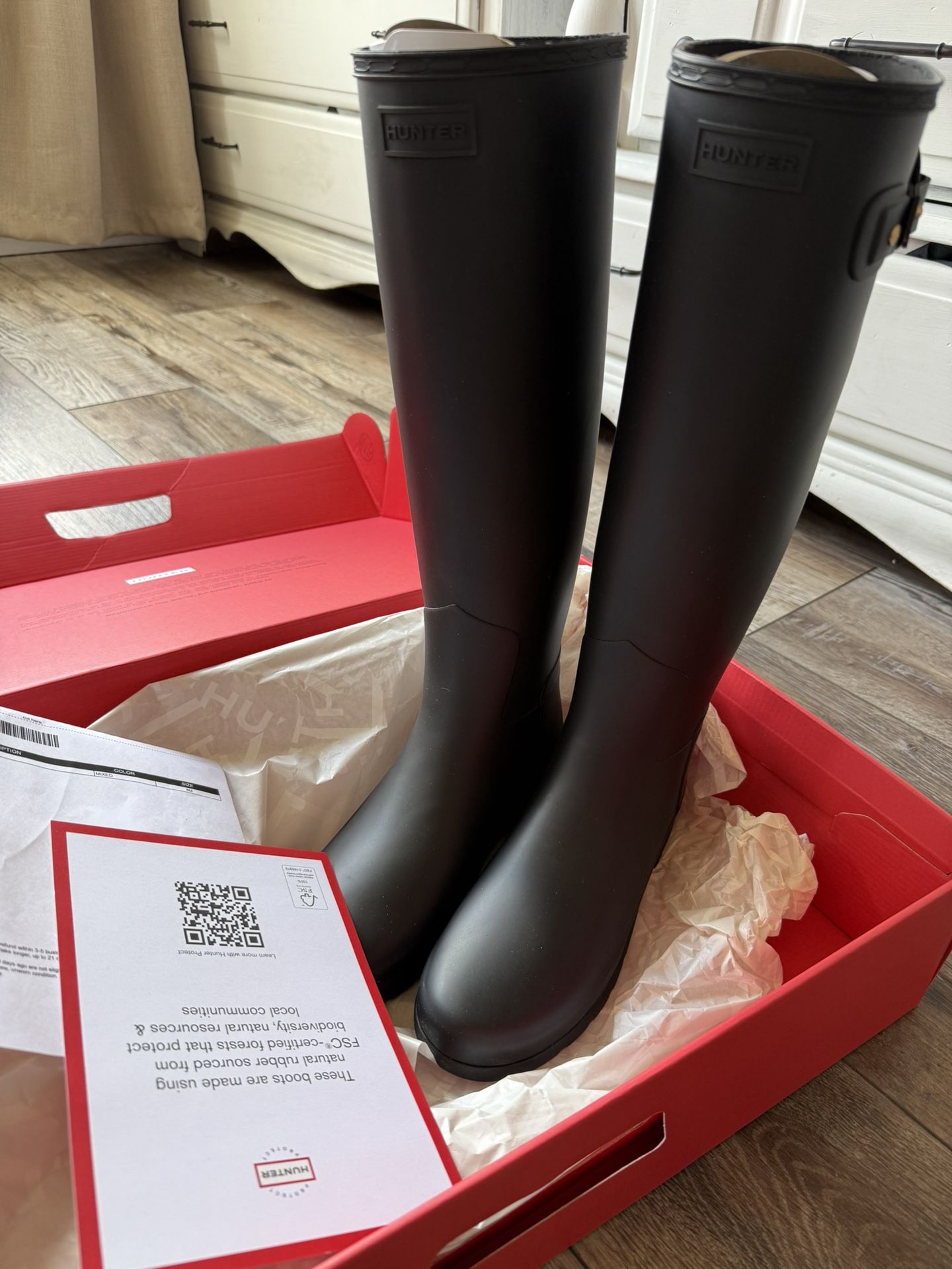 Women's Hunter boots Size