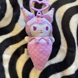 Kuromi Purple Ice cream Keychain
