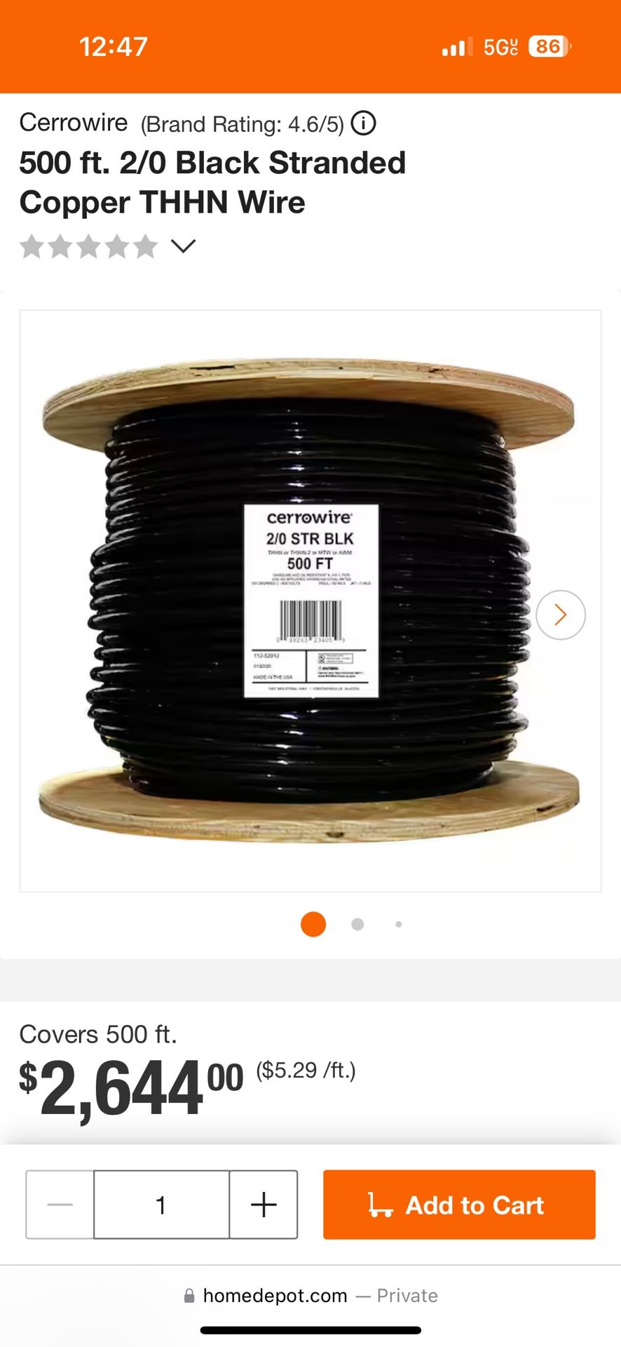 2/0 Copper Wire