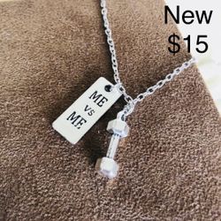 Me VS You Charm Necklace