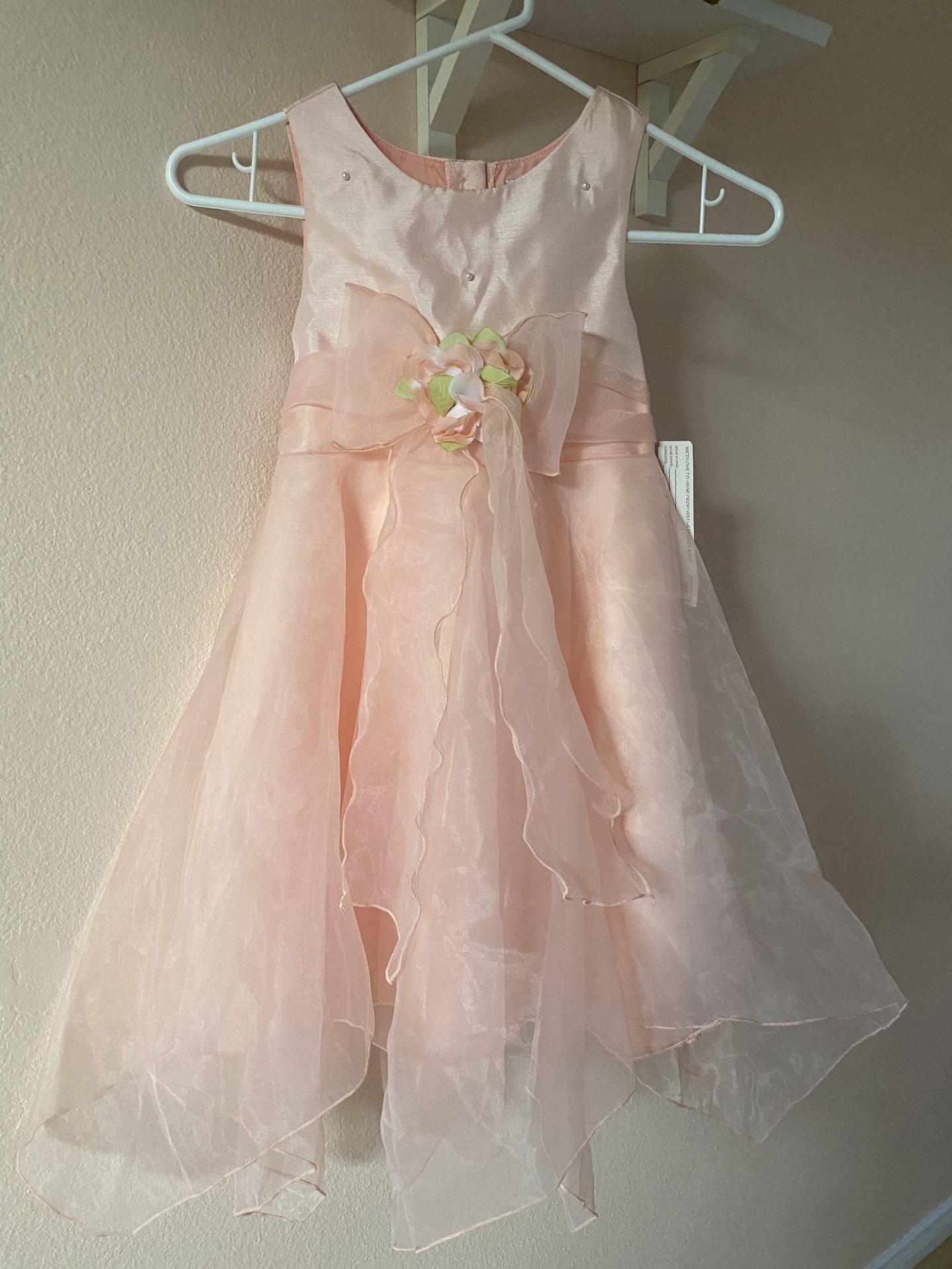 Pink Flower Girl Dress.  New