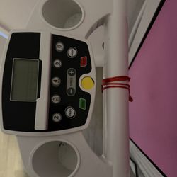 Pink Foldable Portable Treadmill