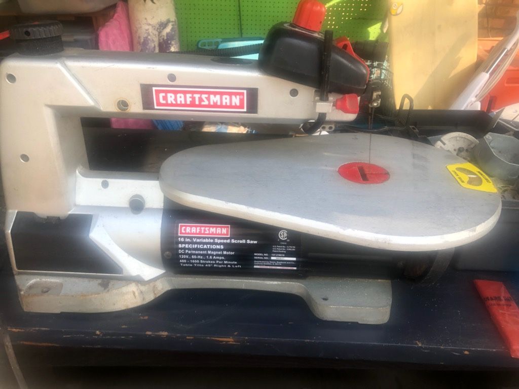 Craftsman 16 Inch Variable Speed Scroll Saw