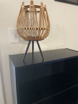 Wicker/Rattan Braided Candle Lamp