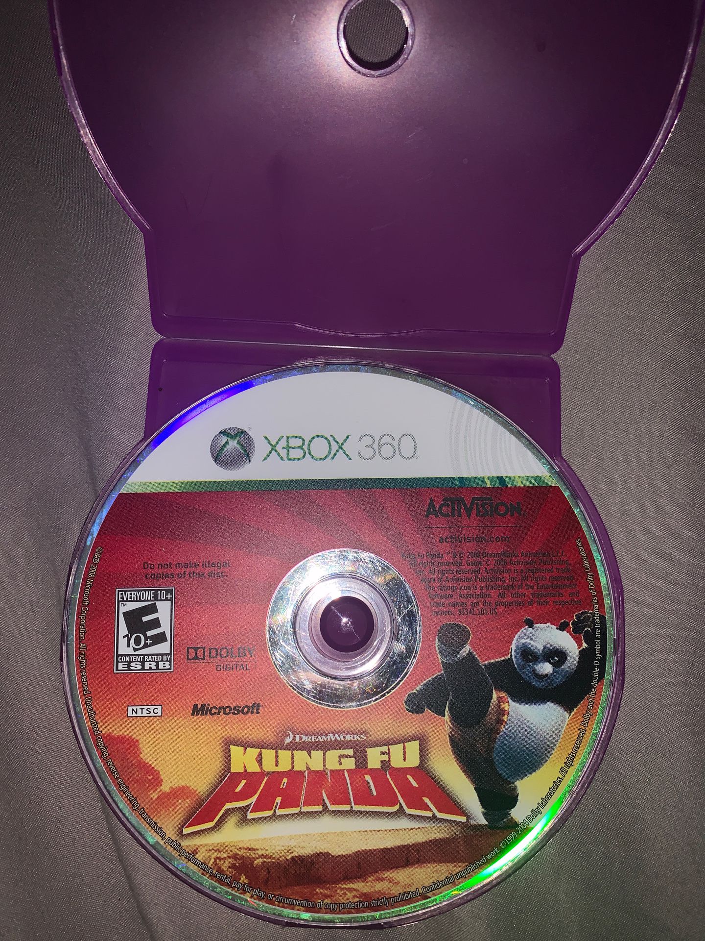 Kung Fu Panda XBOX 360 Game