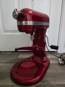 KitchenAid Pro 600 Design 6 Qt Bowl Lift Stand Mixer Candy Apple Red KF26M2CCA
