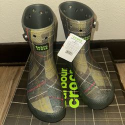 Barbour X Crocs Boots Size 11