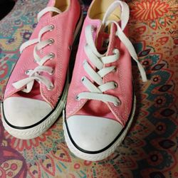 Pink Converse Sneakers Big Girls Size 3