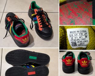 Adidas Rasta Colorway Sneakers - Men's Size 12