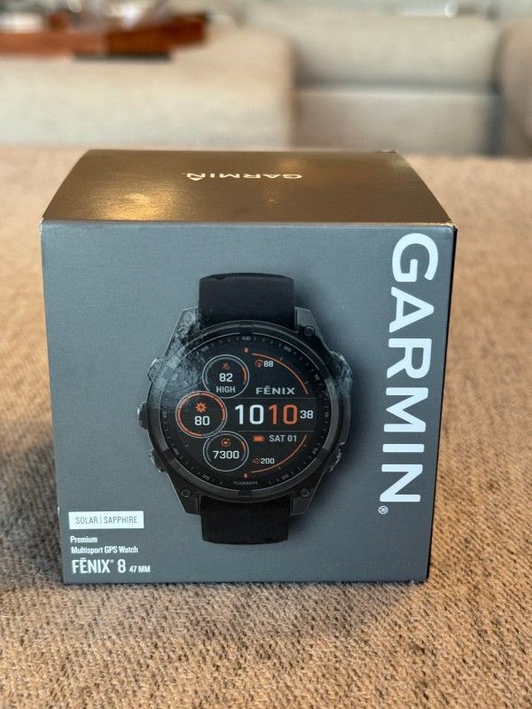 Garmin Fenix 8 Solar Sapphire Premium Multipurpose GPS Watch