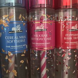 Milk, Bath & body Works fragrance mist