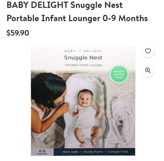 Baby Delight Snuggle Nest Portable Sleeper